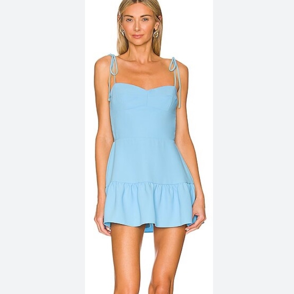 Amanda uprichard champagne skort romper blue